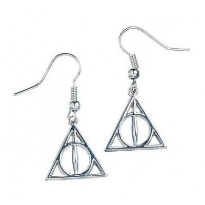 Harry Potter Oorbellen - Deathly Hallows - Verzilverd