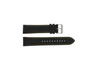 Horlogeband Pulsar VK63-X001 / PU2007X1 / PP077X Leder Zwart 22mm - thumbnail