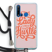 Hustle Lady: Huawei P20 Lite (2019) Transparant Hoesje met koord