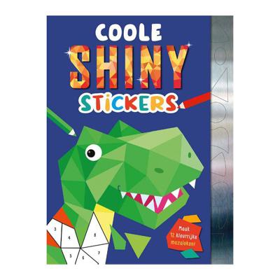 Rebo Publishers Coole shiny stickers dino&apos;s robots en raketten stickermozaïekboek