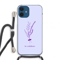 Be a wildflower: iPhone 12 mini Transparant Hoesje met koord