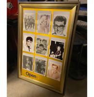 Publicatie Bord, Dubbelzijdig in Gouden Frame - 83 x 124cm - Origineel