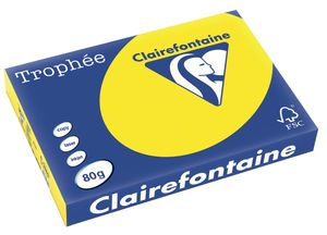 Clairefontaine Trophée papier voor inkjetprinter A3 (297x420 mm) 500 vel Geel
