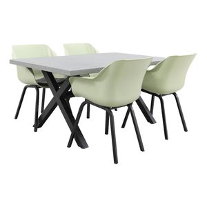 Hartman Sophie Element French green/Verona black 160 cm. tuinset