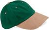 Beechfield CB57 Low Profile Heavy Brushed Cotton Cap - Forest Green/Taupe - One Size