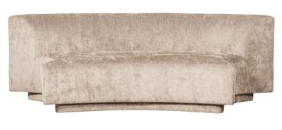 WOOOD 2-zits Bank 'Popular' Modulair, Chenille, kleur Naturel