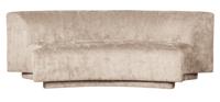 WOOOD 2-zits Bank 'Popular' Modulair, Chenille, kleur Naturel
