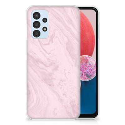 Samsung Galaxy A13 4G | TPU | Siliconen hoesje | Marble Pink - Origineel Cadeau Vriendin