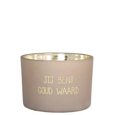 'My Flame - Geurkaars 'Jij bent goud waard'' kopen? | FOR YOU GIFTS