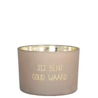 'My Flame - Geurkaars 'Jij bent goud waard'' kopen? | FOR YOU GIFTS