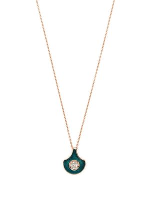 Selim Mouzannar collier Fish for Love en or rose 18ct pavé de diamants