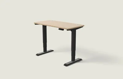 Desktronic HomePro bureau Zwart / Bamboe / 120x60 cm