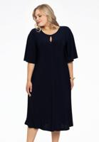 Yoek Jurk A-lijn cirkelmouw | Blauw | Maat 38/40