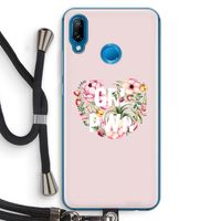 GRL PWR Flower: Huawei P20 Lite Transparant Hoesje met koord