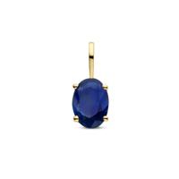14k Gouden Hanger Geboortesteen Saffier September 12,5mm