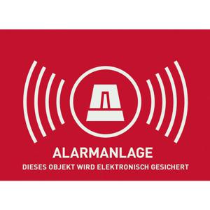 ABUS AU1322 Waarschuwingssticker Alarmsysteem Taal Duits (b x h) 148 mm x 105 mm