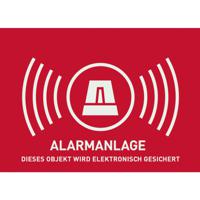 ABUS AU1322 Waarschuwingssticker Alarmsysteem Taal Duits (b x h) 148 mm x 105 mm - thumbnail