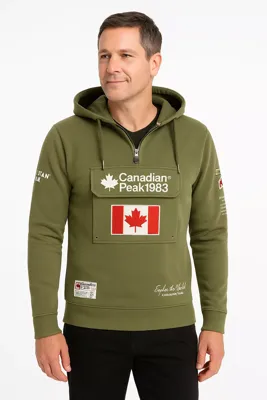 Canadian Peak - Galapagos - Heren Anorak Trui - Kaki