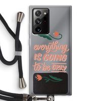 Optimistic flower girl: Samsung Galaxy Note 20 Ultra / Note 20 Ultra 5G Transparant Hoesje met koord