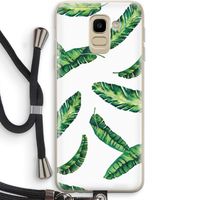 Lange bladeren: Samsung Galaxy J6 (2018) Transparant Hoesje met koord