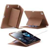 iPad Pro 13" (2025) Flip Magnetic Case with Pencil Holder - Brown