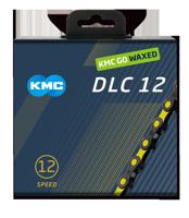 KMC ketting dlc12 black/yellow 126s waxed