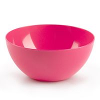 Kommetjes/schaaltjes - dessert/ontbijt - kunststof - D17 x H8 cm - fuchsia roze