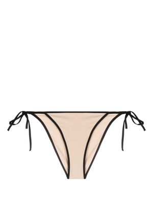 TOTEME bas de bikini Stripe Tie - Tons neutres