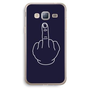 F**k U: Samsung Galaxy J3 (2016) Transparant Hoesje