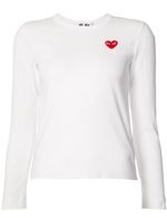 Comme Des Garçons Play t-shirt brodé - Blanc