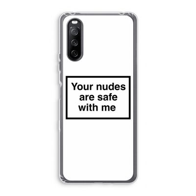 Safe with me: Sony Xperia 10 III Transparant Hoesje