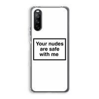 Safe with me: Sony Xperia 10 III Transparant Hoesje