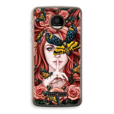 Lady Moth: Motorola Moto Z Force Transparant Hoesje