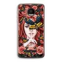 Lady Moth: Motorola Moto Z Force Transparant Hoesje