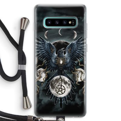 Sinister Wings: Samsung Galaxy S10 Plus Transparant Hoesje met koord