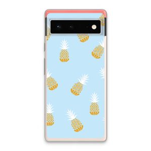 Ananasjes: Google Pixel 6 Transparant Hoesje