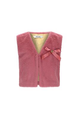 Le Chic winter gilet meisjes - roze - Eloisa - furry