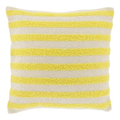 Kussen stella 45 x 45 cm lemon yellow