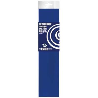 Crepe papier platte vellen - donkerblauw - 250 x 50 cm - Knutselen met papier - Knutselspullen