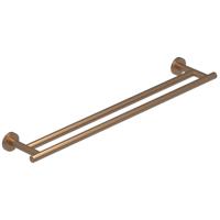 Handdoekrek IVY Dubbel Wandmodel 60 cm Geborsteld Mat Koper PVD - thumbnail