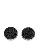 ALINKA puces d'oreilles Black Caviar en or blanc 18ct ornées de diamants - Argent - thumbnail