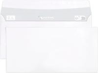 500 Witte enveloppen 110x220mm 80g zelfklevend Clairalfa