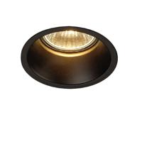 SLV InbouwspotHorn GU10 zwart - 112910