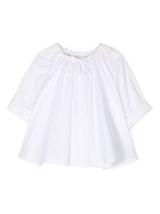 MM6 Maison Margiela Kids chemise à détails volantés - Blanc