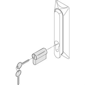 Schroff 60114121 19 inch Inbouwslot voor patchkast