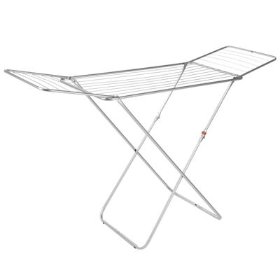 HI Wasrek/droogrek - zilver - metaal - 171 x 54 x 89 cm - max 15 kg - ophangen