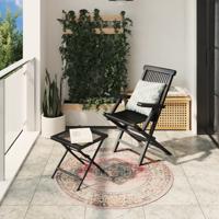 VidaXL Vloerkleed arbizu binnen en buiten vintage stijl ø 120 cm