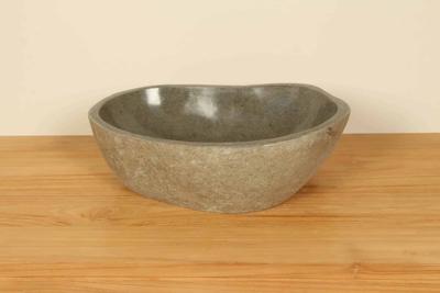 Wasbak riviersteen RM030370, 46x31x15 cm