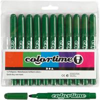 Colortime stiften, lijndikte 5 mm, dennegroen, 12 stuk/ 1 doos Colortime stiften, lijndikte 5 mm, dennegroen, 12 stuk/ 1 doos