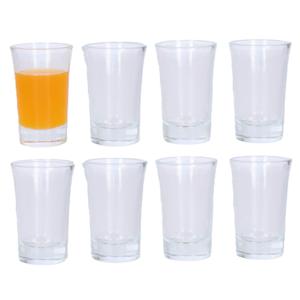 Shotglaasjes - 20x stuks - glas - 50 ml